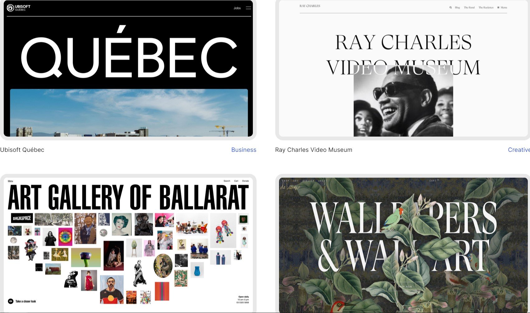 The best websites, built with WordPress. image of websites portfolio